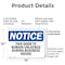 Signmission This Door To Remain Unlocked During Business Hours, 14 in W x Rectangle, Plastic OS-2PACK-NS-P-1014-L-18605 - alternate 3